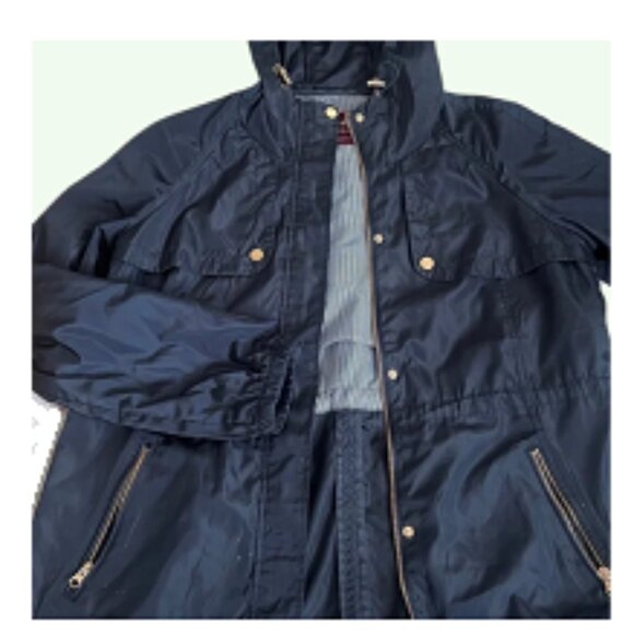 Cavalini Women's Lightweight Windbreaker   Navy Blue   Size Medium - Picture 5 of 13